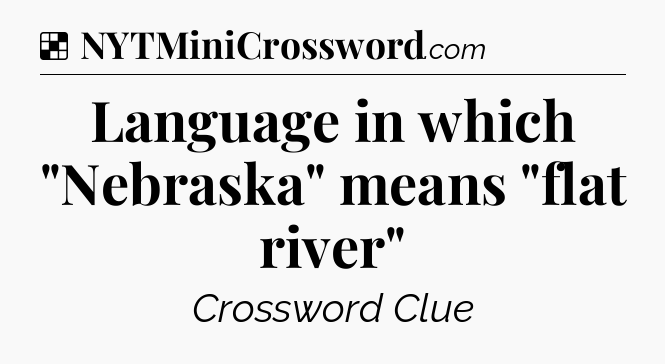 Solution: Language in which 