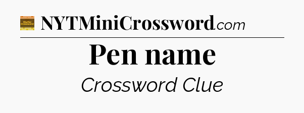 Pen name crossword clue Eugene Sheffer