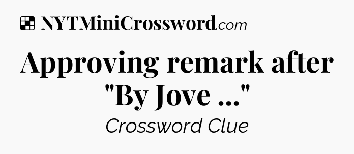 Solution: Approving remark after 