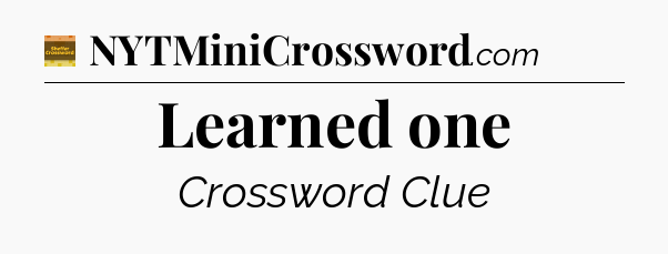 Learned one crossword clue Eugene Sheffer