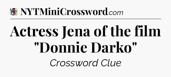 Actress Jena of the film 