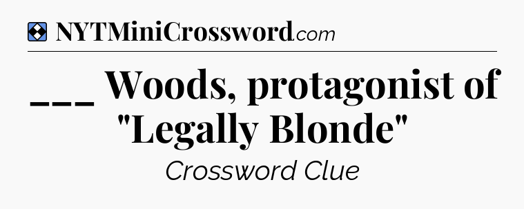 Solution: ___ Woods, protagonist of 