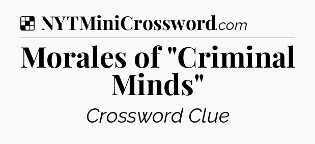 Solution: Morales of 