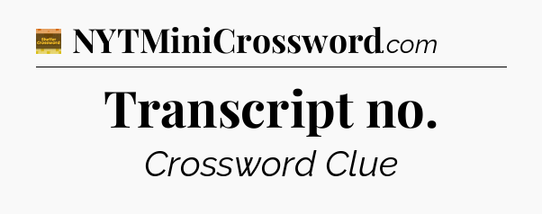 Transcript no - Eugene Sheffer Crossword