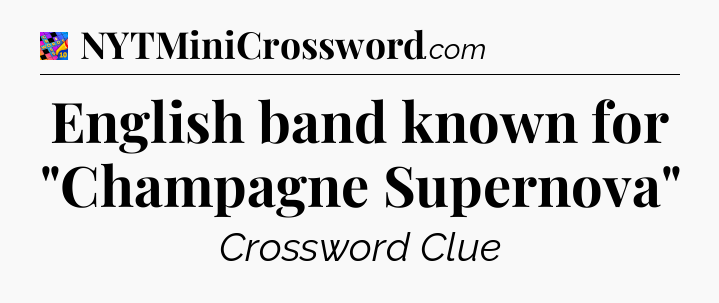 English band known for 