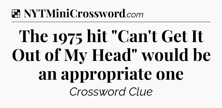 Solution: The 1975 hit 