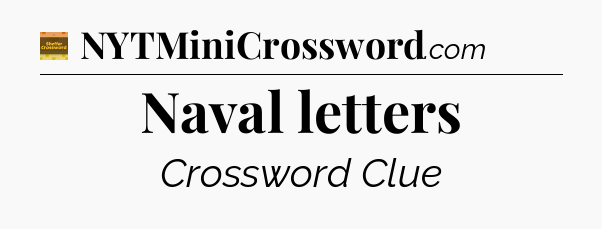 Naval letters - Eugene Sheffer Crossword