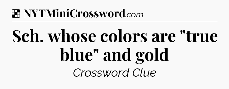 Solution: Sch. whose colors are 