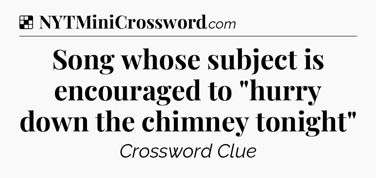 Solution: Song whose subject is encouraged to 