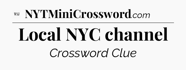 Local NYC channel - WSJ Crossword