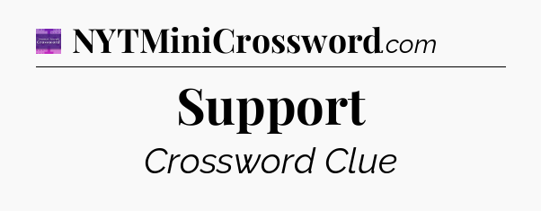 Support - Thomas Joseph Crossword