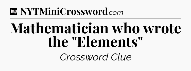 Mathematician who wrote the 