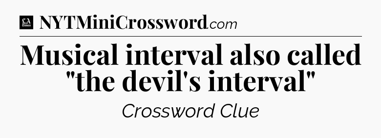 Musical interval also called 