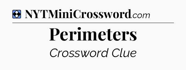 Solution: Perimeters - NYT Mini Crossword