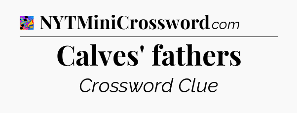 Calves' fathers Crossword Clue