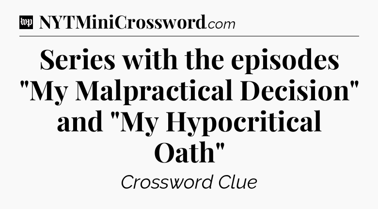 Series with the episodes 