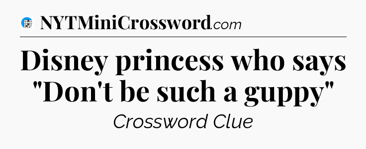 Disney princess who says 