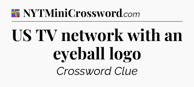 US TV network with an eyeball logo Codycross