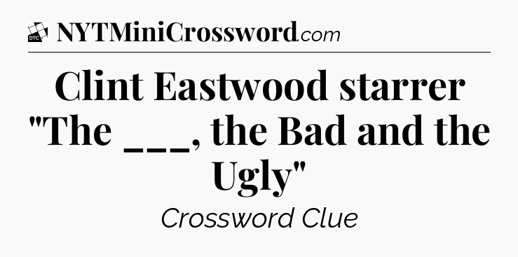 Clint Eastwood starrer 