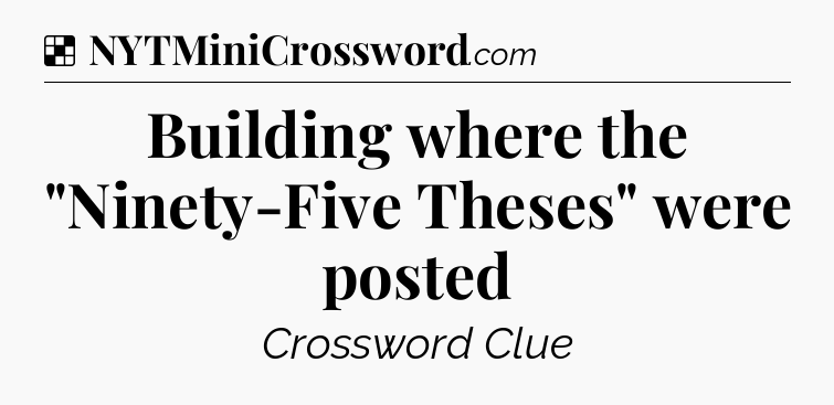 Solution: Building where the 