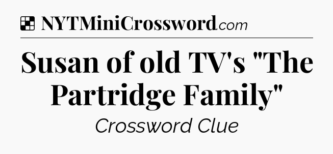 Solution: Susan of old TV's 