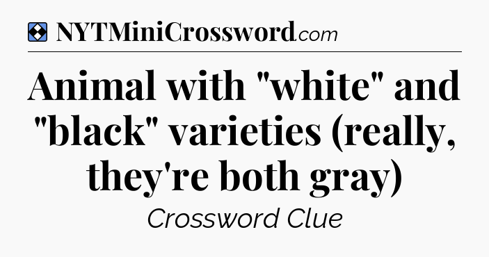 Solution: Animal with 