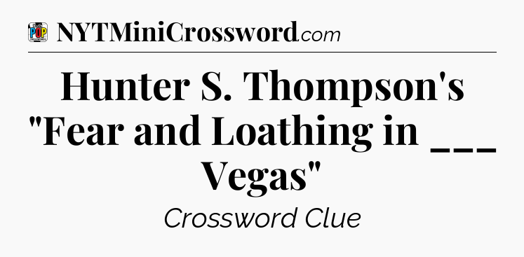 Hunter S. Thompson's 
