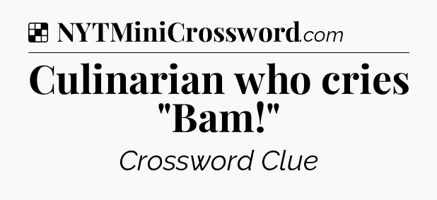 Solution: Culinarian who cries 