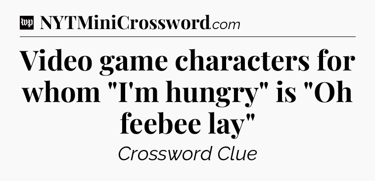 Video game characters for whom 