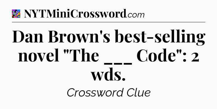 Dan Brown's best-selling novel 