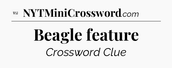 Beagle feature - WSJ Crossword