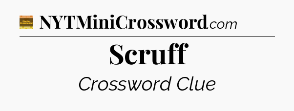 Scruff - Eugene Sheffer Crossword