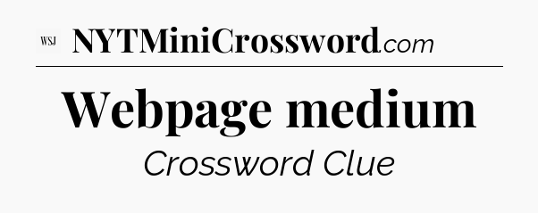 Webpage medium - WSJ Crossword