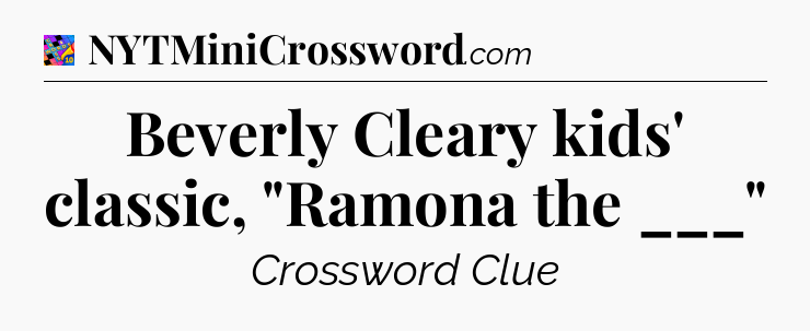 Beverly Cleary kids' classic, 