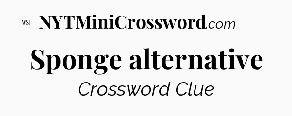 Sponge alternative - WSJ Crossword
