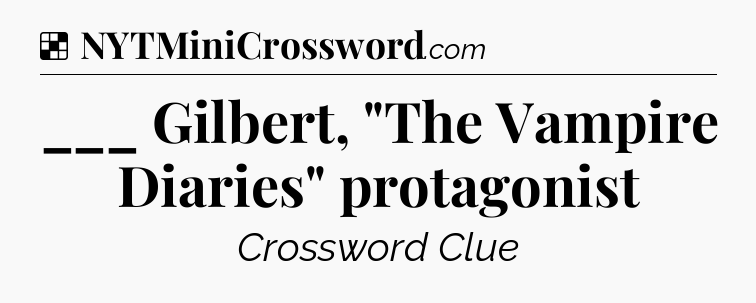 Solution: ___ Gilbert, 