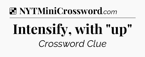 Solution: Intensify, with 