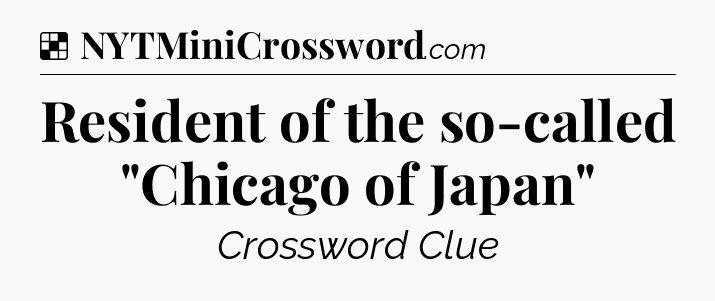 Solution: Resident of the so-called 