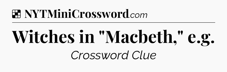 Solution: Witches in 