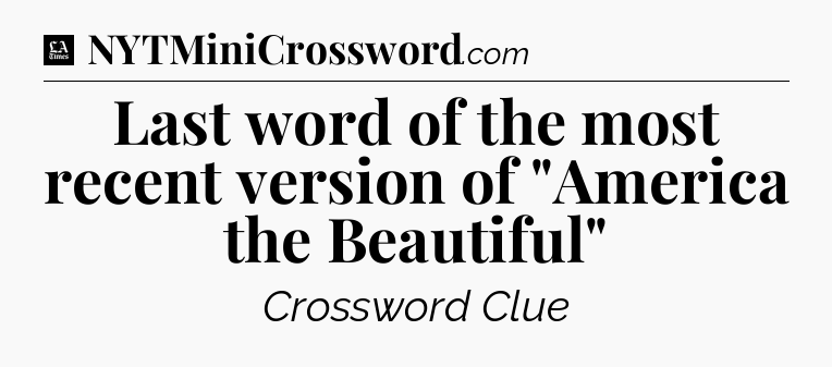 Last word of the most recent version of 