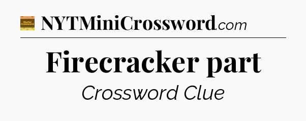 Firecracker part - Eugene Sheffer Crossword