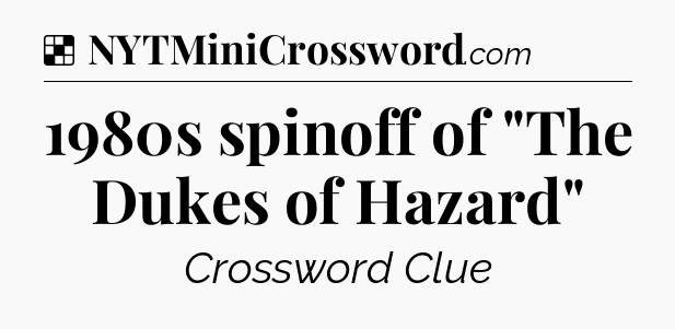 Solution: 1980s spinoff of 