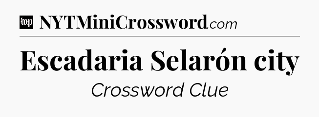 Escadaria Selarón city Crossword Clue