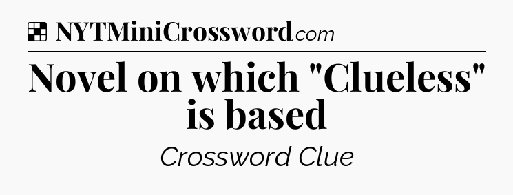 Solution: Novel on which 