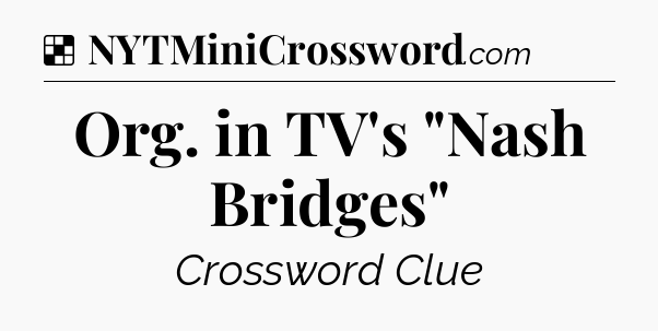 Solution: Org. in TV's 