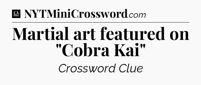 Martial art featured on 