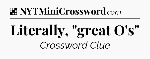 Solution: Literally, 