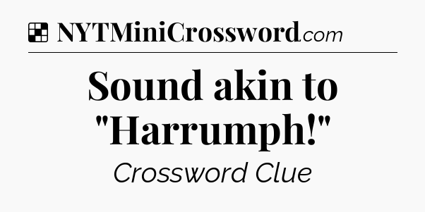 Solution: Sound akin to 