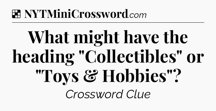 Solution: What might have the heading 