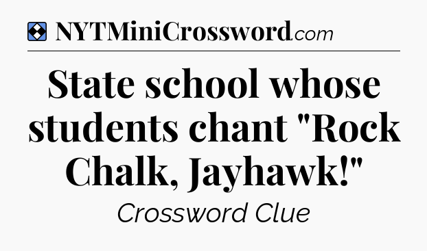 Solution: State school whose students chant 